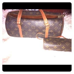 LV bag with matching mini